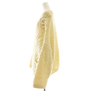 nest Robe 23AW ペルーニットポップコーンケーブルカーディガン 前開きトッパー F アイボリー /AT OS