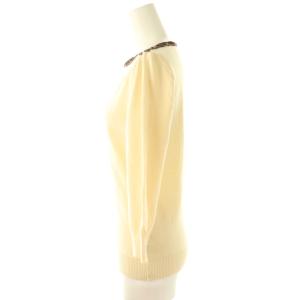 BURBERRY BLUE LABEL ニット カットソー 38 アイボリー マルチカラー /DO OS GY14