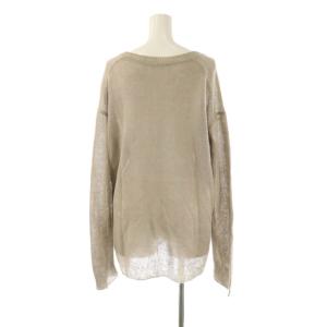 Deuxieme Classe 25SS Fascinating ニット セーター リネン グレージュ /HK OS