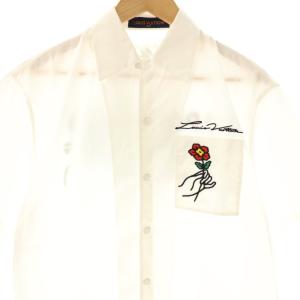 LOUIS VUITTON 24SS Flower Embroidery S/S Shit シャツ M