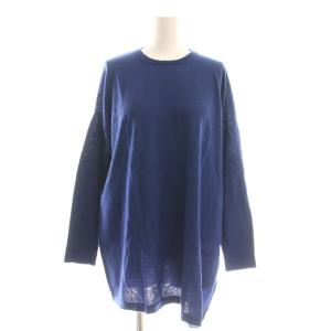 21AW 16Gニュアンスプルオーバー ニット ブルー /DF OS