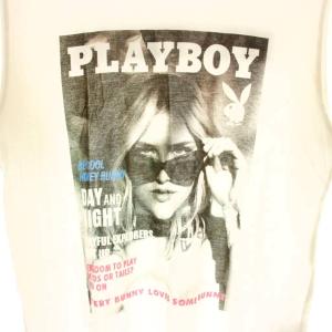 HYSTERIC GLAMOUR × プレイボーイ PLAYBOY ASHLEY SMITH Tシャツ カットソー 半袖 S ホワイト /DF