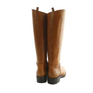 SARTORE ロングブーツ アーモンドトゥ 36 22.5cm-23.0cm 茶 ブラウン SR2811 /MI OS