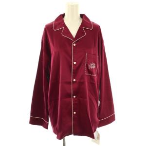 gelato pique セットアップ 24AW HOLIDAY HOMMEパイピングサテンシャツ パンツ パイピング ルームウエア