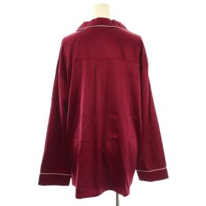 gelato pique セットアップ 24AW HOLIDAY HOMMEパイピングサテンシャツ パンツ パイピング ルームウエア