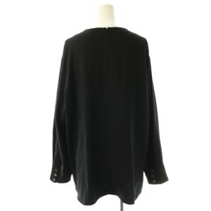 theory luxe 25SS Cleven Kadie Blouse ブラウス 40 ブラック /DO OS