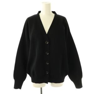 23SS Knit Vneck カーディガン 長袖 ブラック /DO OS