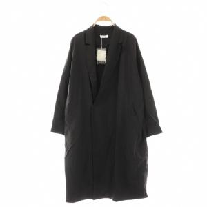ナイロンロングコート M ブラック