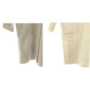 MUSE de Deuxieme Classe ウールチェスターコート アウター リバーシブル オフホワイト グレー /DO OS
