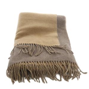 BALLSEY フリンジショール ストール 36 茶 ブラウン /SR