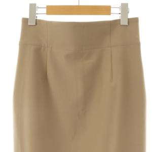 NOBLE 24SS ジャージーライクカラータイトスカート 38 ベージュ /DO OS