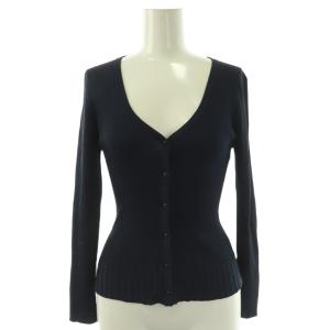 24SS AJISAI CARDIGAN カーディガン リブ M ネイビー /ES OS