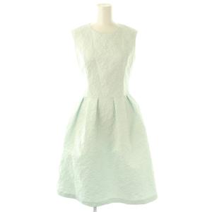 ベーシック basic 花柄刺繍ノースリーブワンピース 32 ライトブルー /DO OS