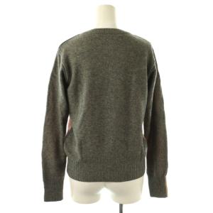 sacai luck カシミヤニット セーター プルオーバー バイカラー 1 ベージュ グレー /CX OS