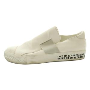 ベルテッドスニーカー スリッポン シューズ L 白 ホワイト /SS OS