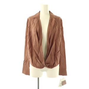 コレクション ドレープブラウス シャツ 38 ブラウン /ES OS