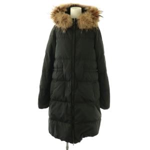 ダウンコート アウター フード ファー S ブラック /DF OS