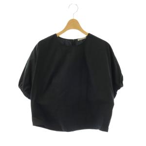 23AW NATAS NELLA プルオーバーブラウス 半袖 38 ブラック /HK OS