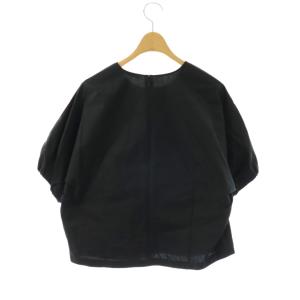 theory luxe 23AW NATAS NELLA プルオーバーブラウス 半袖 38 ブラック /HK OS