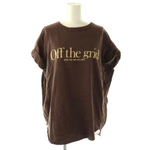 AMERICANA 25SS Tシャツ カットソー ロゴ 茶 ブラウン /BB OS H