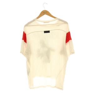DIESEL Tシャツ カットソー 半袖 XS アイボリー レッド マルチカラー /ES OS MA