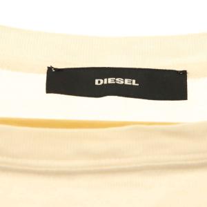 DIESEL Tシャツ カットソー 半袖 XS アイボリー レッド マルチカラー /ES OS MA