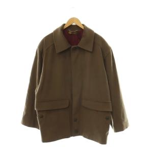 ステンカラーコート アウター ロング 総裏地 カシミヤ混 48 モカ /DO OS MA
