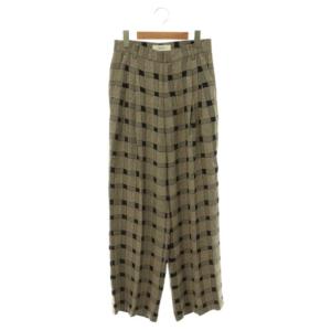 25SS Checkjacquard Tuck Trousers