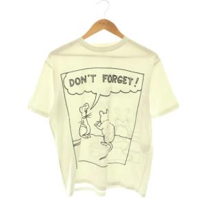 DONT FORGET プリント Tシャツ カットソー 半袖 クルーネック XXS 白 ホワイト /BB