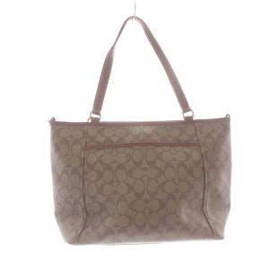 COACH シグネチャー トートバッグ ハンドバッグ 茶色 ブラウン F33998 /SR GY09