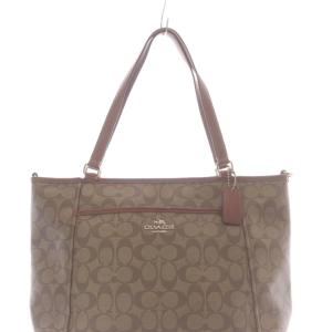 COACH シグネチャー トートバッグ ハンドバッグ 茶色 ブラウン F33998 /SR GY09