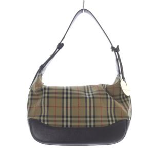 ノバチェック ミニハンドバッグ ワンショルダー ブラウン