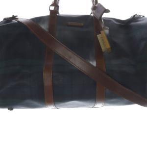 POLO RALPH LAUREN 旅行鞄 特大サイズ ブラックウォッチ ボストンバッグ PVCレザー ショルダーバッグ ハンドバッグ 2way