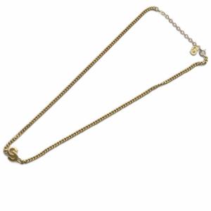 Dior ヴィンテージ CDロゴ 喜平チェーン ネックレス ペンダント ゴールド色 /YO24 GY49 OH