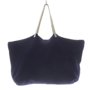 ヴィンテージ ケーブルニット トートバッグ ネイビー