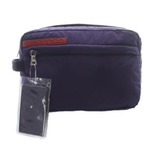 ナイロンポーチ ロゴ 紫 パープル /SR OH GY49