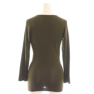 GUCCI ゴールド金具 カットソー ニットソー 長袖 XS ダークブラウン /ES GY49