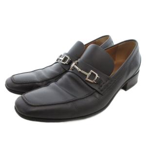 ホースビットローファー シューズ レザー 7.5 ダークブラウン系 /UO GY62