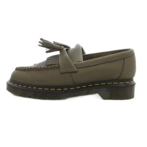 Dr.Martens ADRIAN タッセルローファー シューズ レザー UK6 カーキ系 /UO GY62