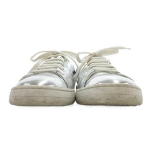 LOUIS VUITTON メタリック ローカット スニーカー 36 銀色 シルバーカラー MS0116 /UO GY62