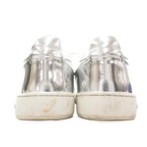 LOUIS VUITTON メタリック ローカット スニーカー 36 銀色 シルバーカラー MS0116 /UO GY62