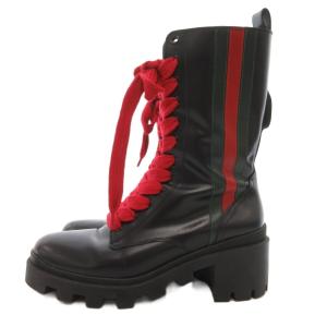 GUCCI シェリーライン ロングブーツ 583338 37.5 ブラック