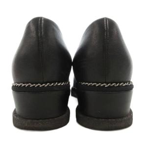CHANEL ココマーク プラットフォーム 35 ブラック