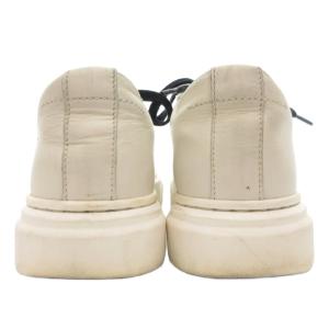 MM6 Maison Margiela ロゴローカットスニーカーシューズ 厚底 レザー 本革 36 白 ホワイト 黒 ブラック /GV GY62