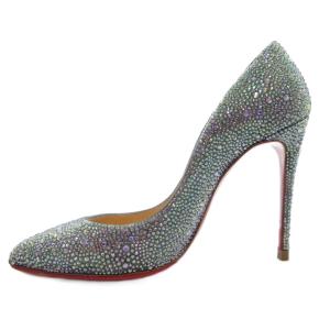 Christian Louboutin ケイト ストラス ラインストーンパンプス 36.5 ブルー