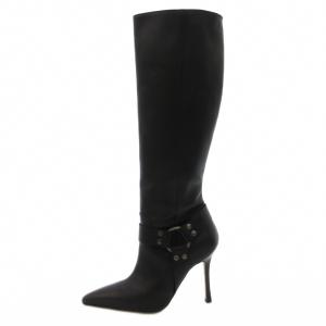 MANOLO BLAHNIK ロングブーツ 38 ブラック