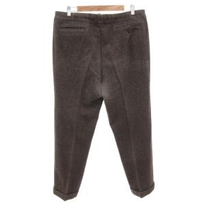 Martin Margiela 10 13AW ドローストリングスラックス テーパードパンツ ウール 44 ブラウン S50KA0265 /FF