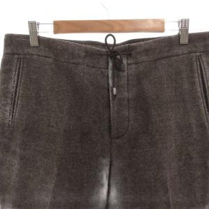 Martin Margiela 10 13AW ドローストリングスラックス テーパードパンツ ウール 44 ブラウン S50KA0265 /FF