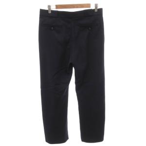 Martin Margiela パンツ スラックス ウール 46 紺 ネイビー ストレート ボタンフライ /FF GY62