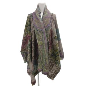 カーディガン マルチカラー ペイズリー